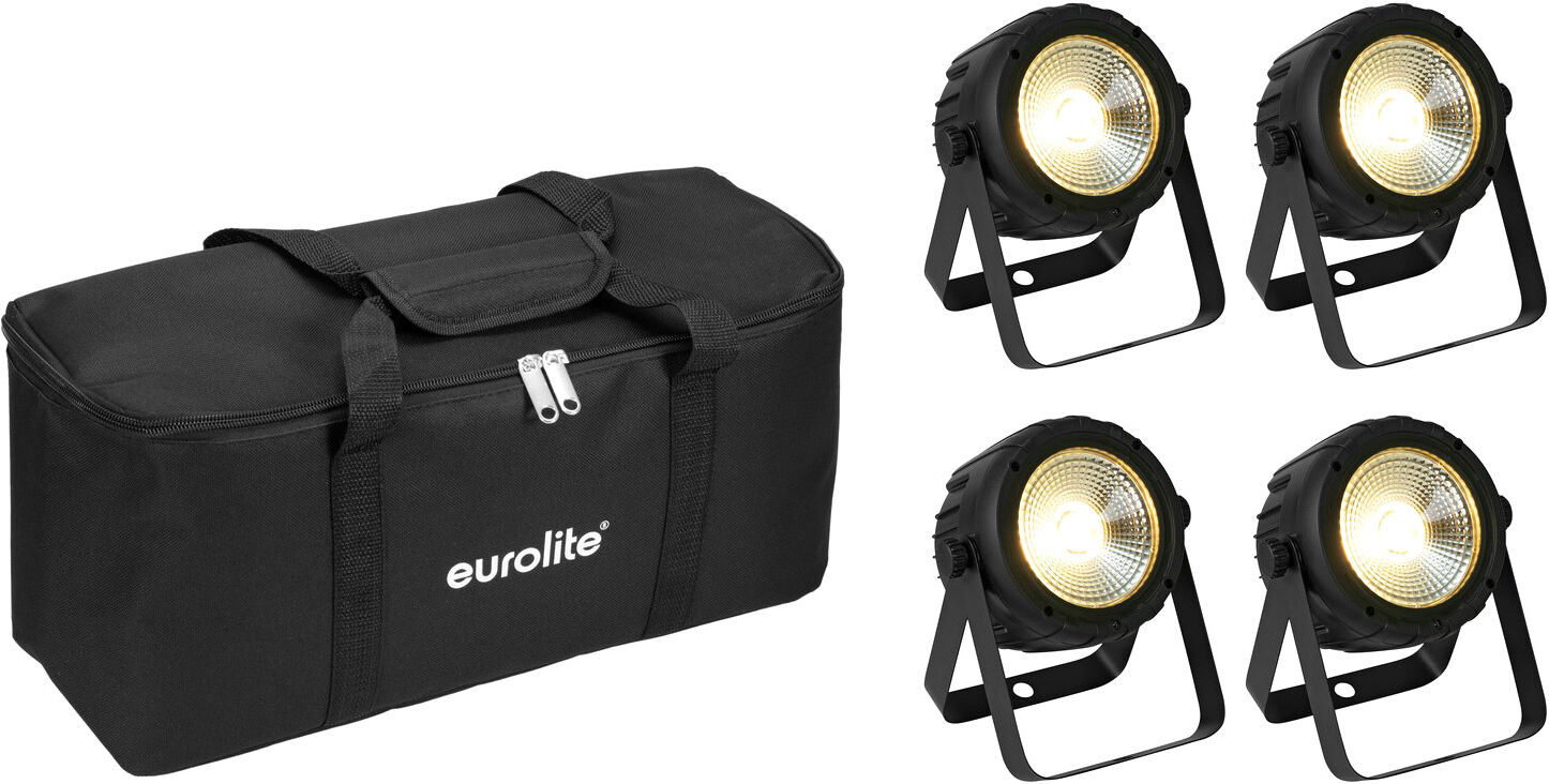 EuroLite Set 4x Led Party Spot Cob + Soft-Bag