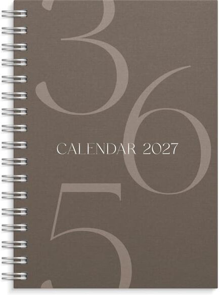 Burde Kalender Weekly A6 Story 2027 brun