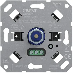 Hager WDN4020 Drehdimmer-Einsatz (R, LED), Unterputz, für A.x/C.x