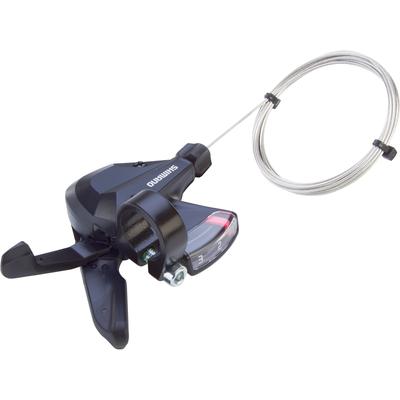 Schalthebel SHIMANO "Rapid-Fire", schwarz, Schalthebel, Kunststoff