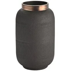 Vase Saigon Metall schwarz 23cm