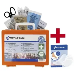 First Aid Only Verbandkoffer DIN 1315 inkl. Hydrogel Blasenpflaster 6 Stück, 27x21x8.7 cm
