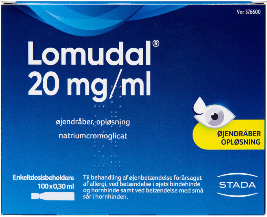 Lomudal 20 mg/ml 30 ml Øjendråber, opløsning, enkeltdosisbeholder
