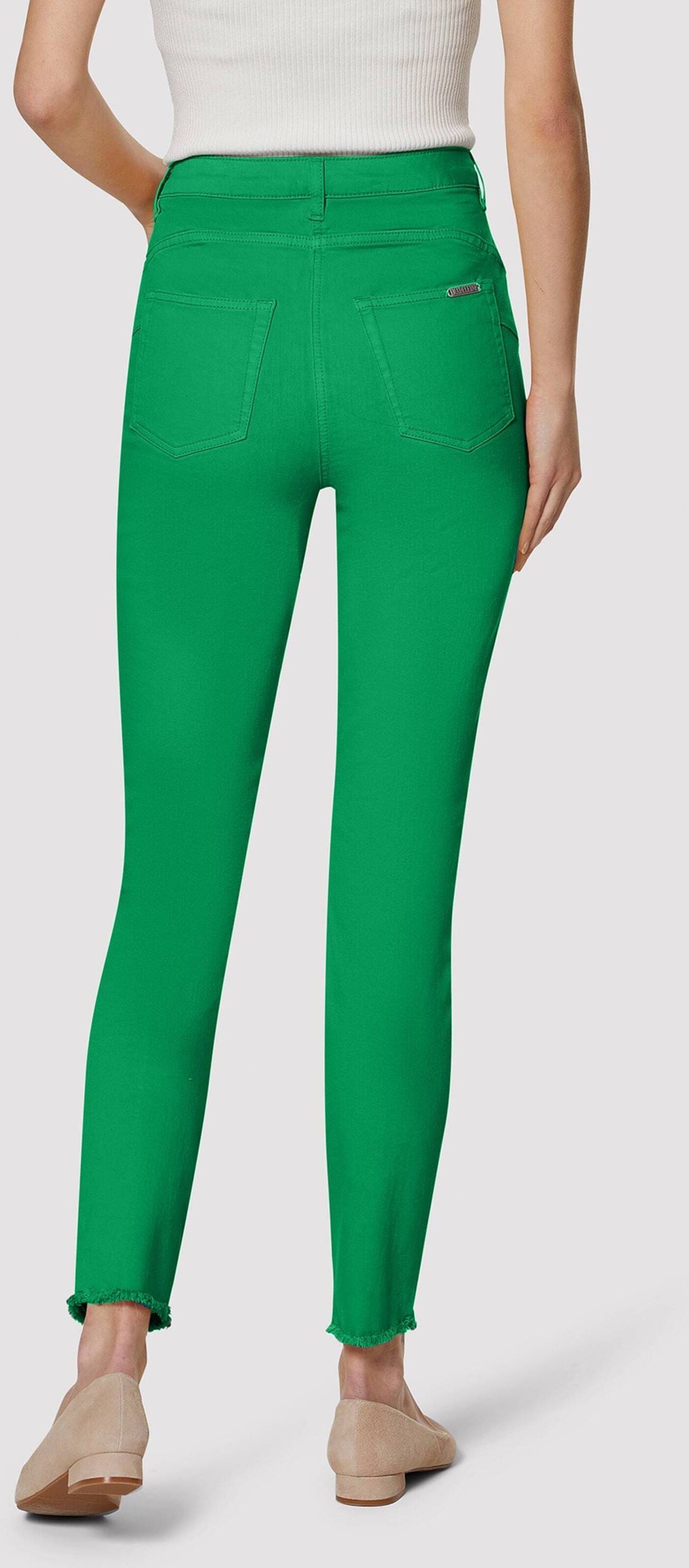 MADELEINE "Jeans Mid Waist Skinny-Hose mit Fransen" mit Fransensaum
