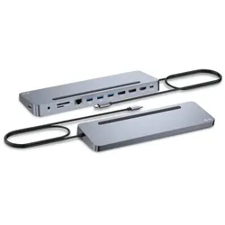 I-TEC USB-C Metal Ergonomic Docking Station mit Power Delivery 100W