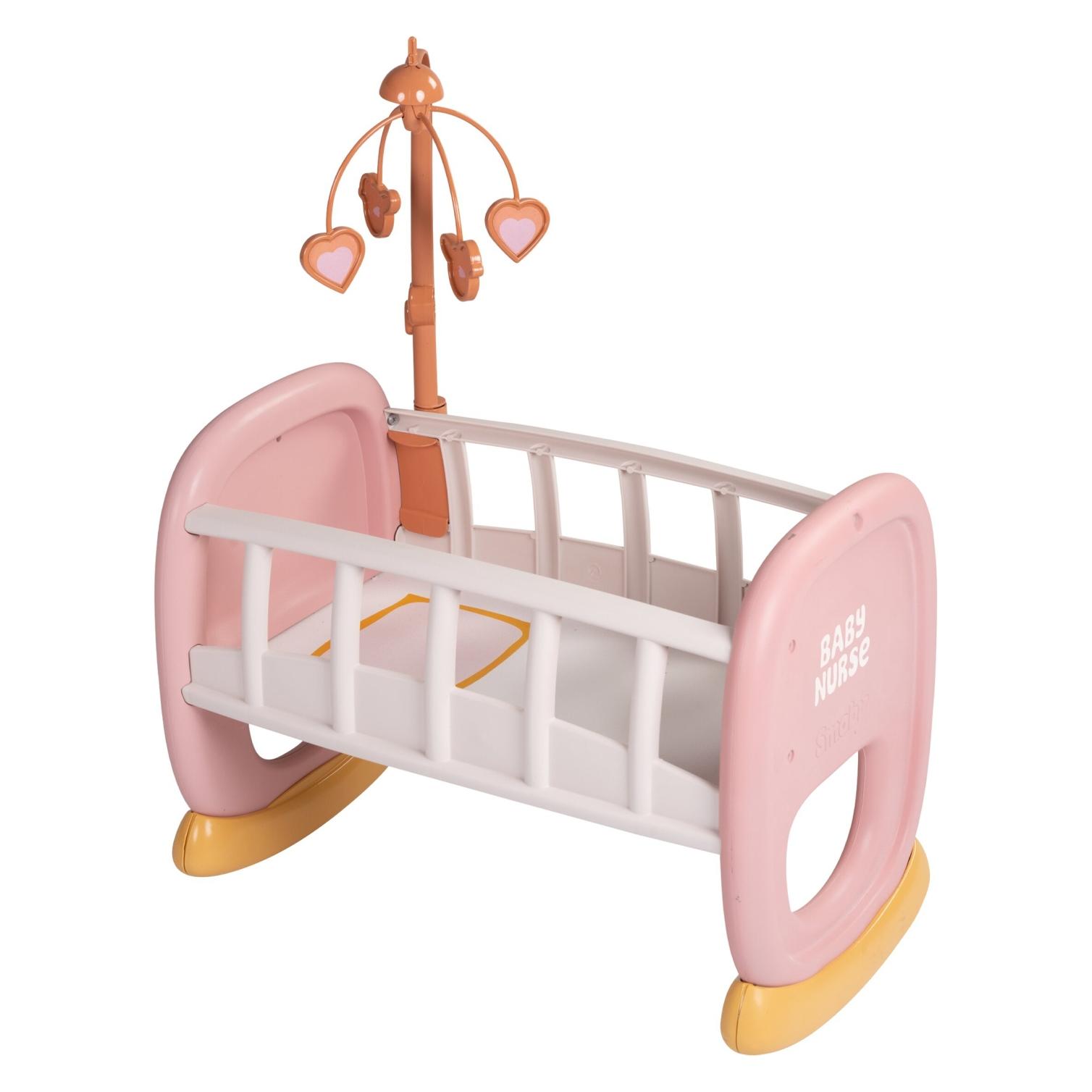 Smoby Baby Nurse Puppenwiege mit Mobile (7600220390)
