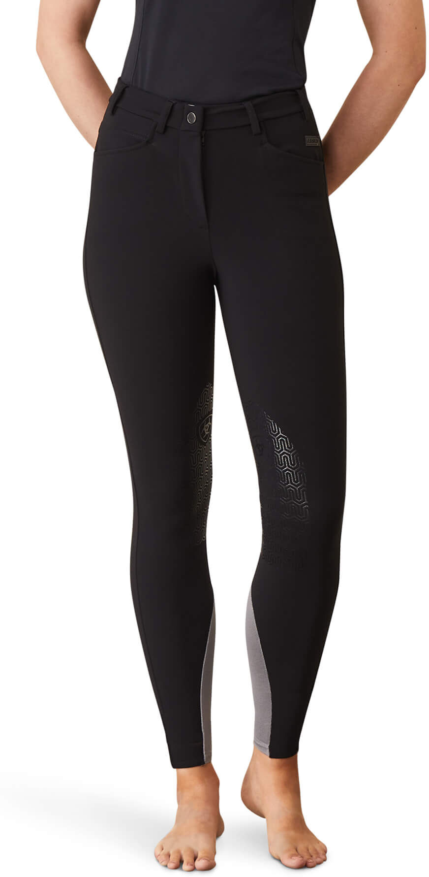 Women's Speranza Knee Patch Breech in Black, Size: 46 Regular by Ariat