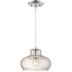 Westinghouse Pendelleuchte Chrom / Klarglas Maxi mit 1 Lampe