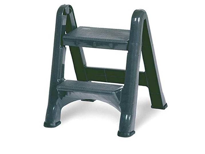 Rubbermaid Commercial 4209 EZ Step 2-step Tabouret pliant\, 2\, gris