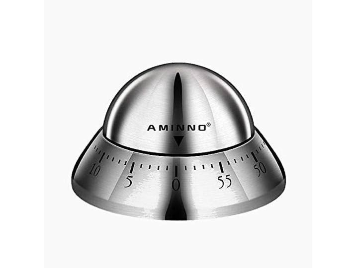 RVS Kookwekker/Eierwekker - Kookwekker analoog metaal - Ei wekker - Design Keuken kook wekker - Kook timer instelbaar tot 60 minuten - Decopatent