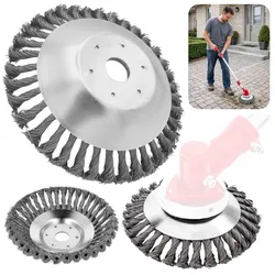 Drahtbürste für Freischneider, Freischneider, verdrillte, geflochtene Scheibe, 150 mm/25,4 mm