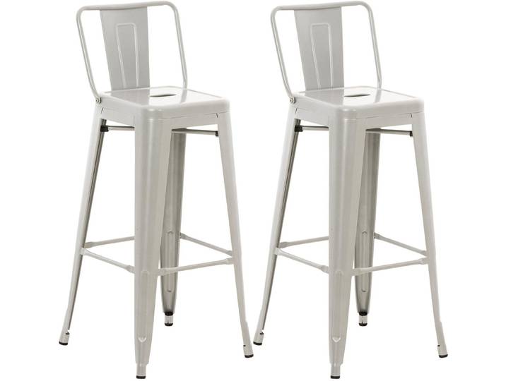 CLP Barhocker Mason (Set, 2er), aus Metall mit Fußstütze