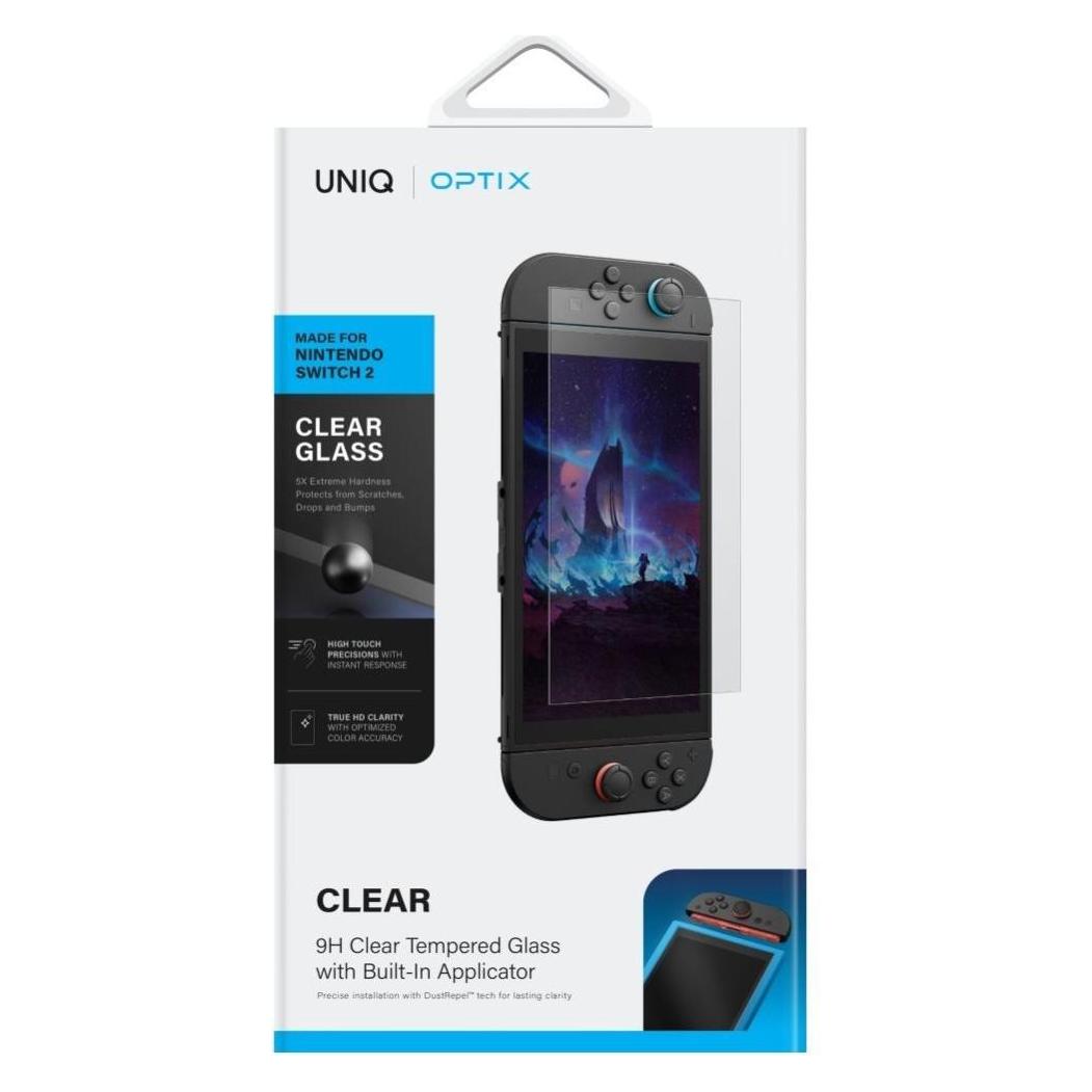 Uniq Optix Clear tempered glass for Nintendo Switch 2 (60918602)