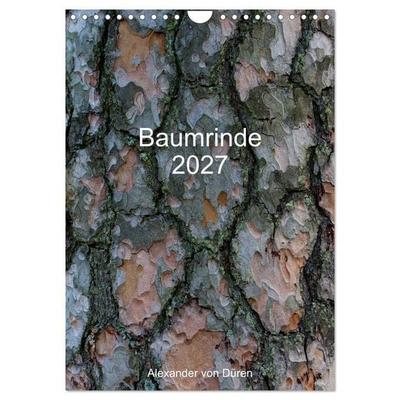 Baumrinde 2027 (Wandkalender 2027 DIN A4 hoch), CALVENDO Monatskalender