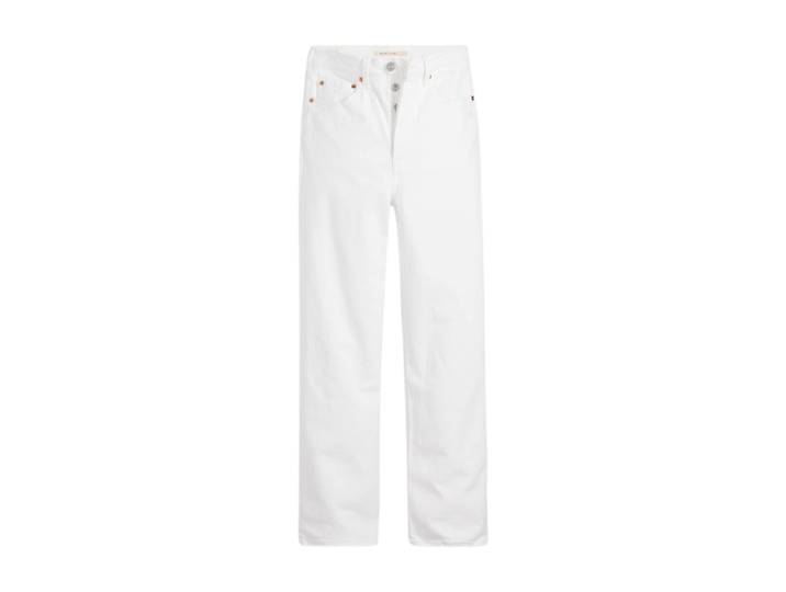 LEVI'S Ribcage Jean droit à talons blanc