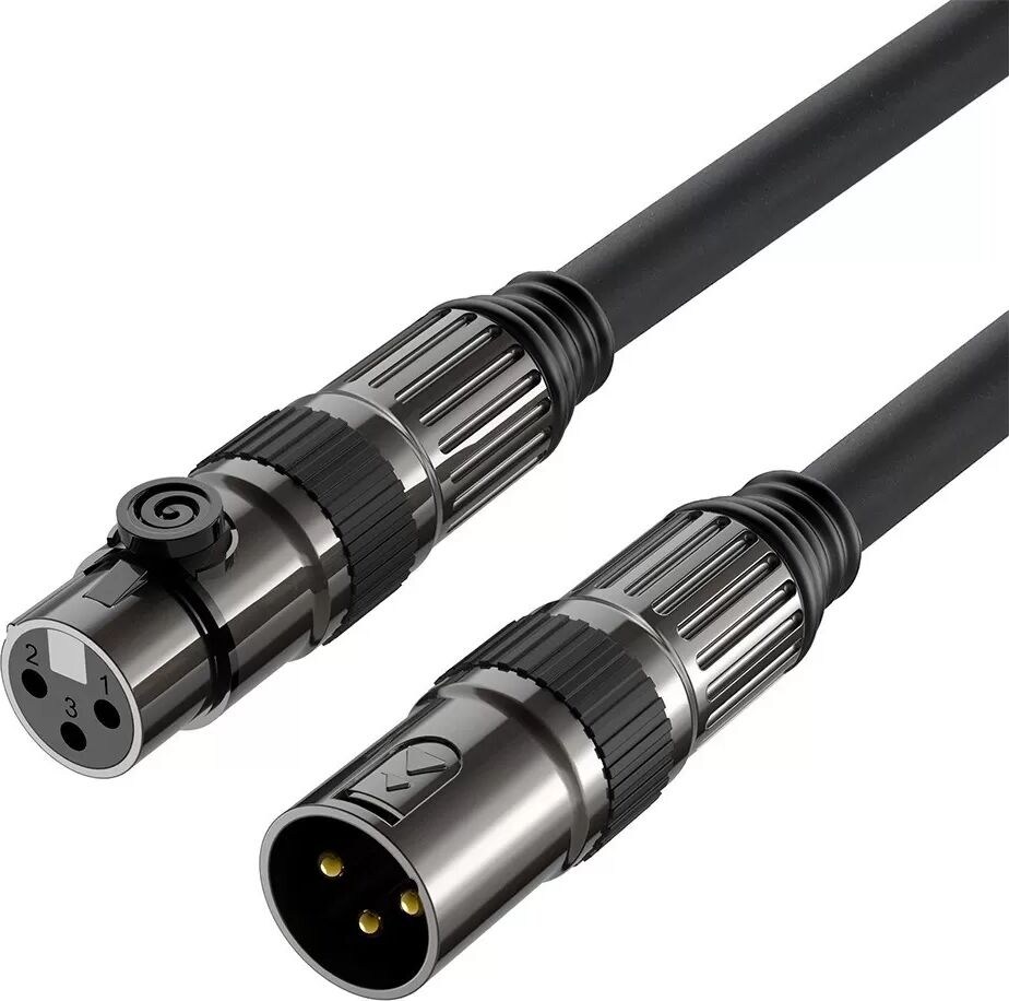 INF XLR-Stecker auf Buchse Mikrofonkabel - Symmetrisches Mikrofonkabel für Audiomischer, Soundkarten und Mikrofone 5 m
