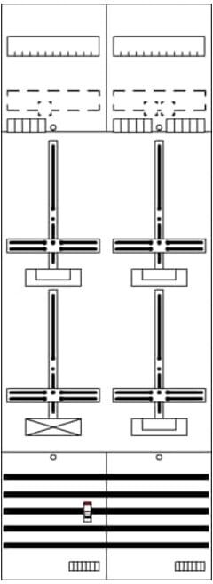 Striebel&John; Zählerfeld 9RE 3Z1S vorverdraht DF29G3B ; STRIEBEL & JOHN (2CPX054116R9999)