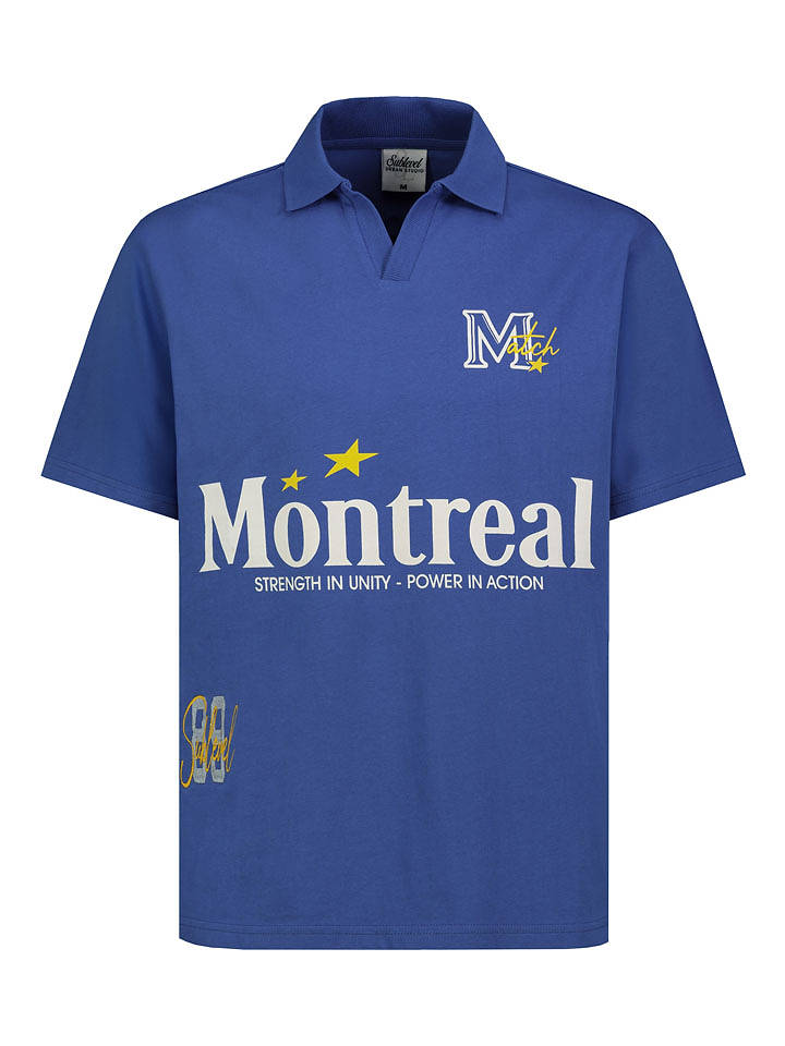 Sublevel Poloshirt in Blau - L