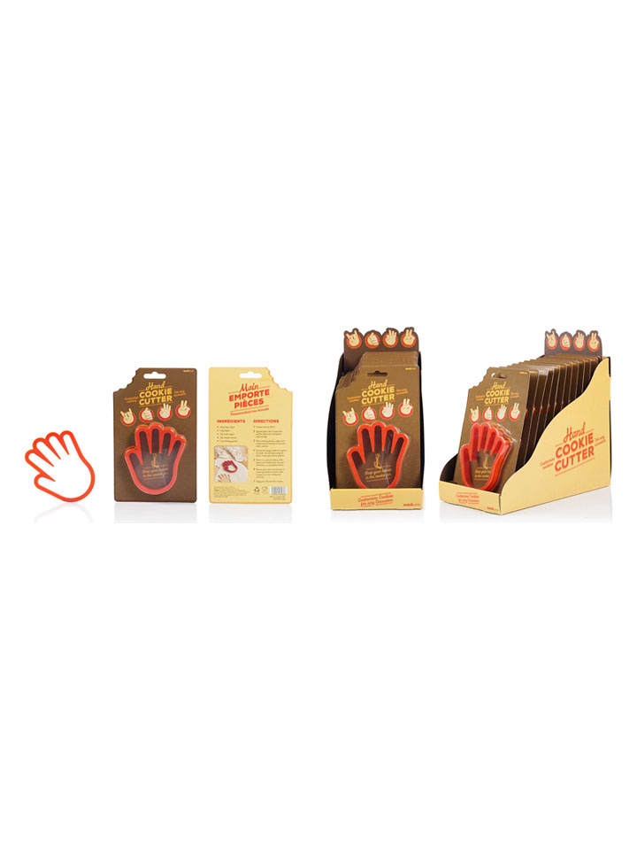 SuckUK Keksausstecher ''Hand Cookie Cutter'' in Rot - (L)19,8 x (B)9,3 cm - onesize