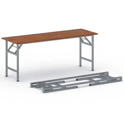 Klapptisch FAST READY, 170x50 cm, graues Gestell, Kirschbaum