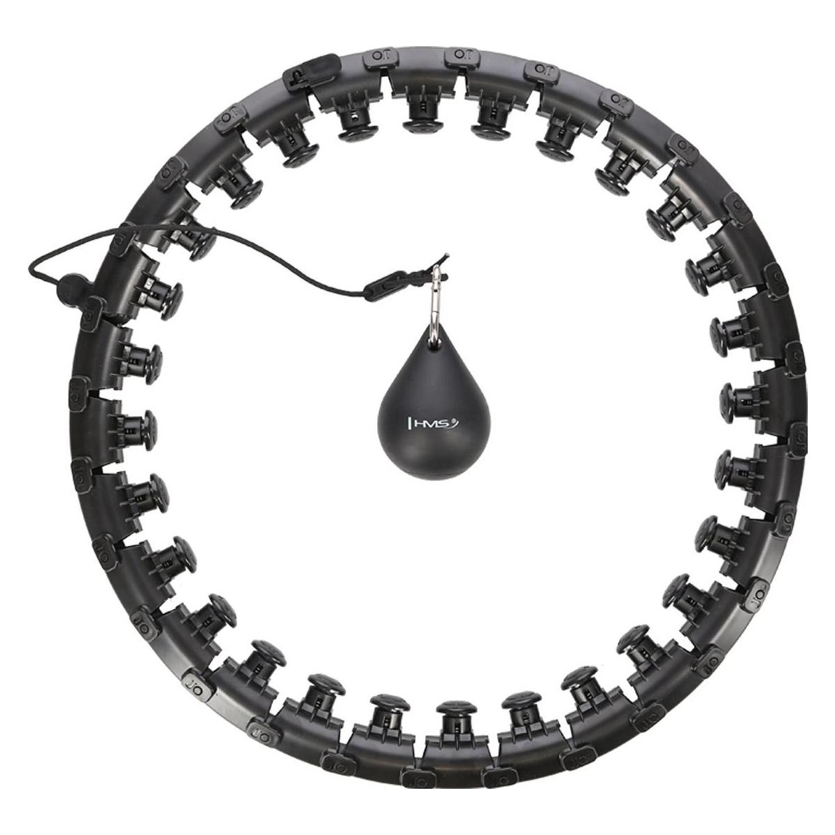 HMS HHW12 PLUS SIZE HULA HOOP Juodas MIT GEWICHT (51 cm, 1375 g) (17-44-526)