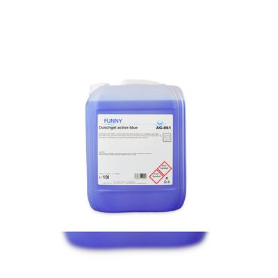 Plock GmbH Duschgel active blue - 2 x 10 L Kanister - für Haut, Körper und Haare - VEGAN