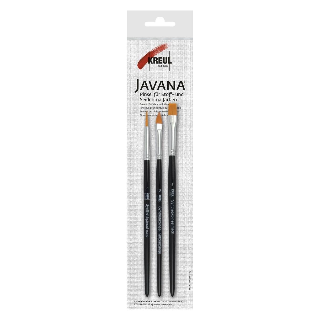 Kreul Pinselset JAVANA für Stoffmalerei 3 Stück (54145587)