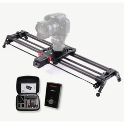 Konova Slider P1 80cm Carbon Kit mit Motor KMS-S2 (Carbon), Stativ, Schwarz