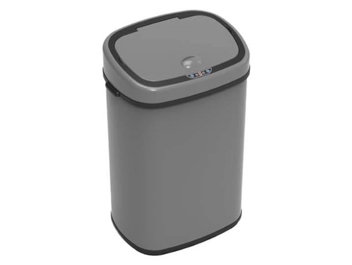 SVITA Sensor-Mülleimer 68L Stahl Mülleimer mit Sensor Elektrischer Abfalleimer Automatisch Küche Grau