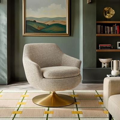 Modway Quimby Melange Chenille Swivel Accent Chair