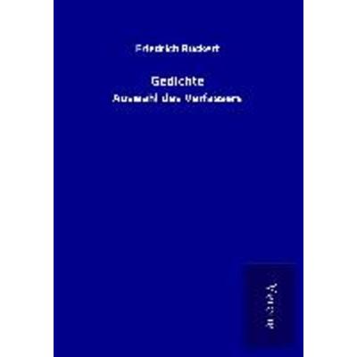 Gedichte, Taschenbuch von Friedrich Rückert, Bod