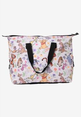 Women's Winnie The Pooh & Friends Weekender Duffel Travel Bag Disney by Disney in White