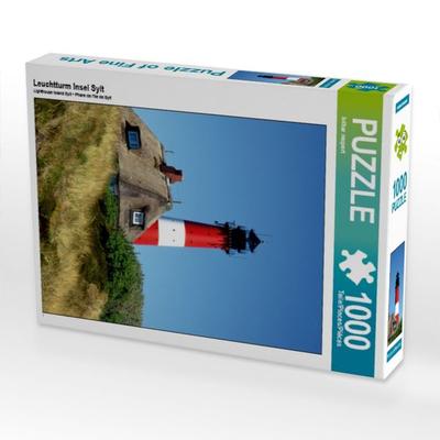 CALVENDO Puzzle Leuchtturm Insel Sylt | 1000 Teile Lege-Größe 64x48cm Foto-Puzzle für glückliche Stunden