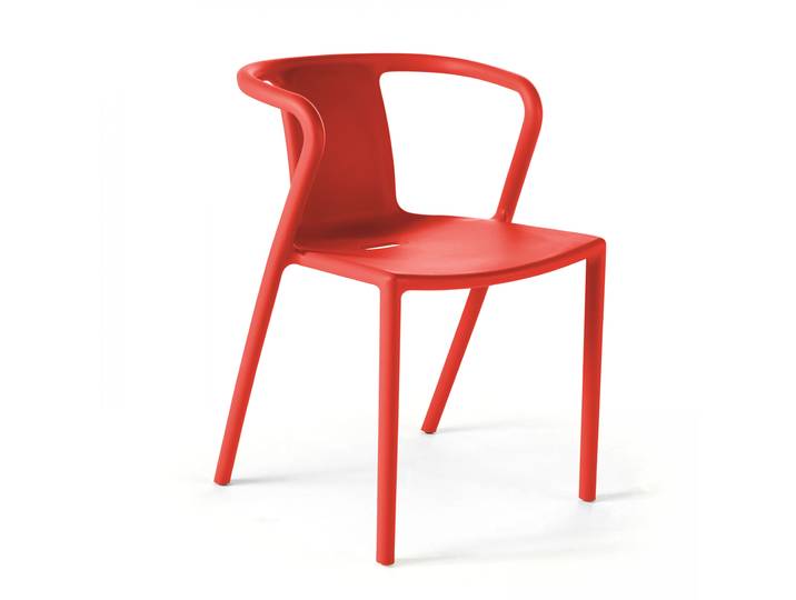 Oviala - Chaise en plastique avec accoudoirs design