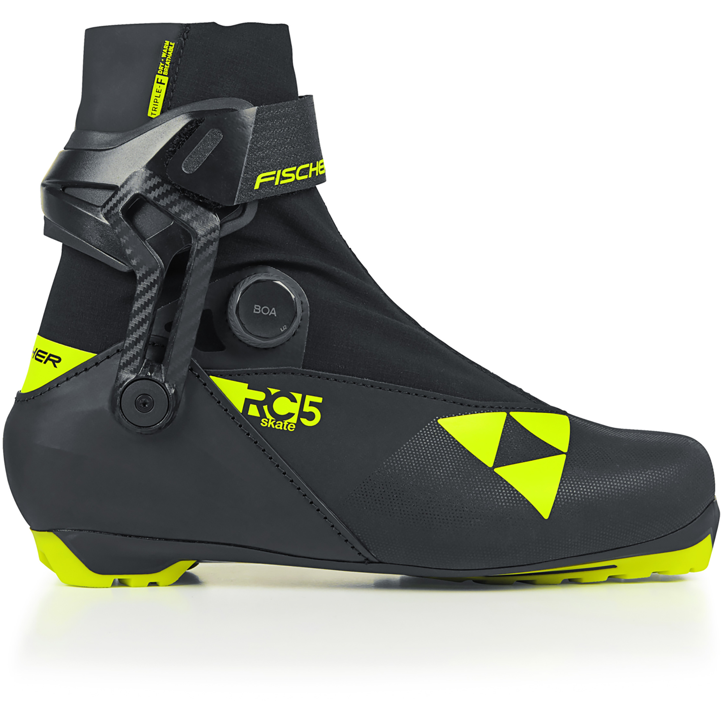 Fischer RC5 Boa Skatingschuhe Schuh schwarz Größe 43 Langlauf Skating