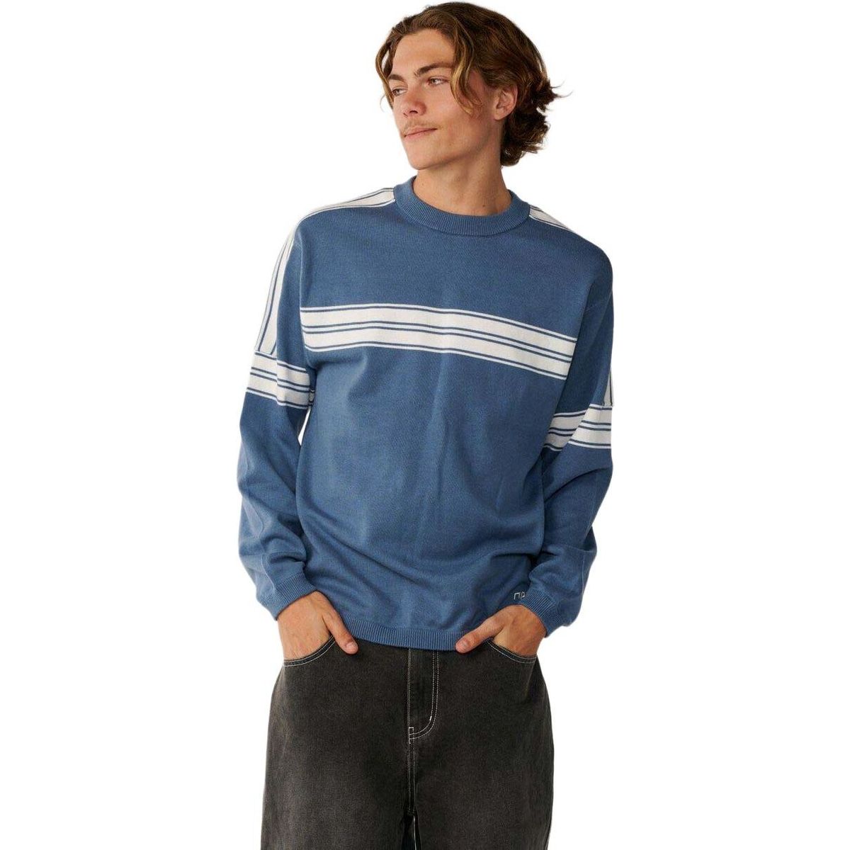 RipCurl Archive TWU Stripe Crew Knit bluefin (2361) S 00TMKN-2361-S
