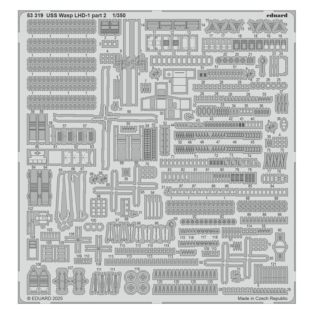 Eduard USS Wasp LHD-1 part 2 TRUMPETER (53319)