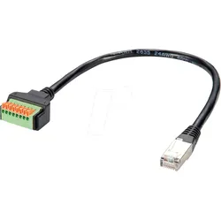 ROLINE 12021171 - Kabeladapter RJ45 Stecker / Terminalblock, 15 cm