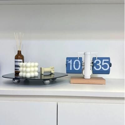 Uplift Picks Retro Automatic Flip Desk Clock Large Display Battery Powered Table Clock o