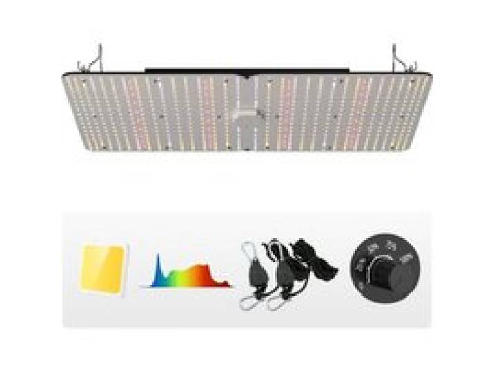 VEVOR 300W Dimmbar Pflanzenlampe 40x60x12cm LED Pflanzenlampe 710x Samsung 281B Vollspektrum 40000lm Lichtstrom Wachstumslampe 760nm Infrarot-Wellenlänge Pflanzenlicht Gewächshaus Anbauzelt Balkon