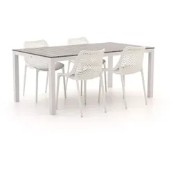 Forza Ripi/Fidenza 183 cm Gartenmöbel-Set 5-teilig stapelbar
