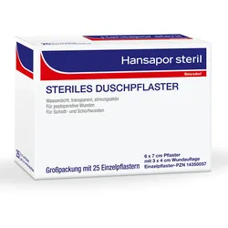 Hansapor steril Duschpflaster 6 x 7 cm 25 Stück