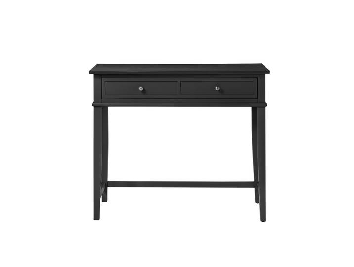 Bureau avec 1 tiroir en mélaminé noir
