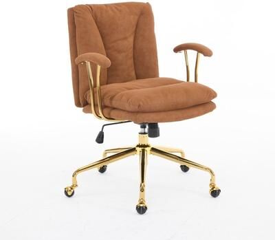 No Swivel Upholstered PU Office Chair