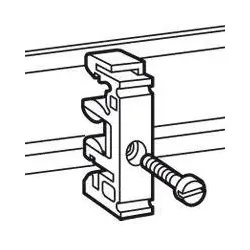 Legrand 036478 Hutschienenadapter mit Bohrung für Schrauben 4 mm (M4)