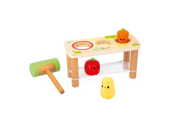 Gamme Ferme - Tap Tap Légumes - Jouet Eveil - 3 Légumes, un Maillet -