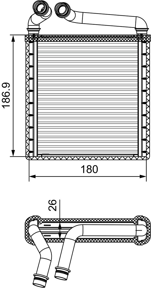 Valeo Wärmetauscher, Innenraumheizung 811500 Für Vw