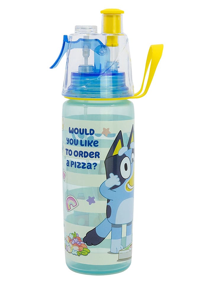 Stor Trinkflasche "Bluey" in Hellblau/ Weiß - 575 ml - onesize