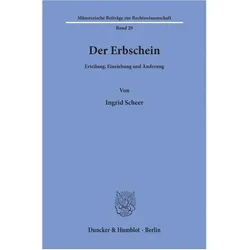 Der Erbschein, Fachbücher von Ingrid Scheer