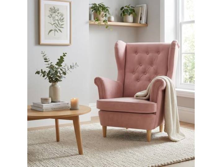 Family Meble Ohrensessel Diana Monolit – skandinavischer Sessel – Variante Diana Royal 308